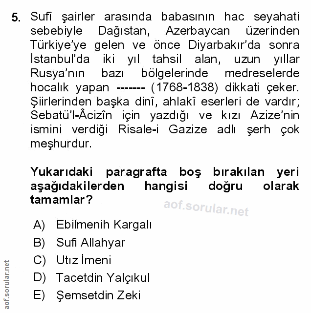 Soru 5