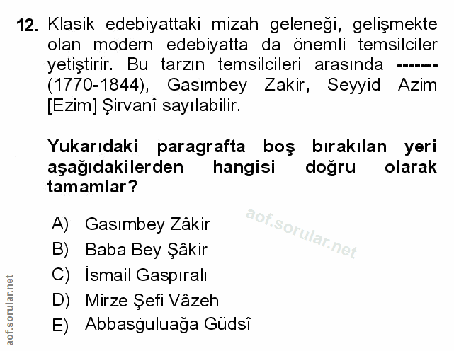 Soru 12