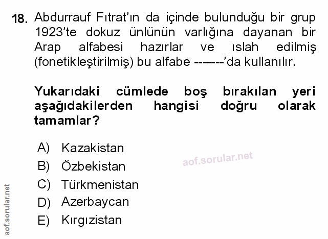 Soru 18