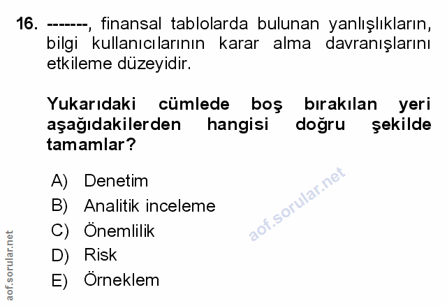 Soru 16