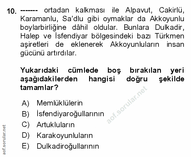 Soru 10