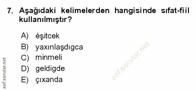 Soru 7