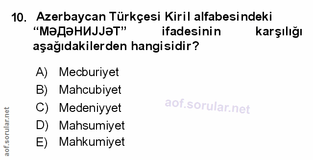 Soru 10
