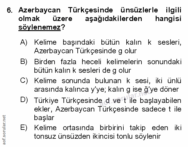 Soru 6