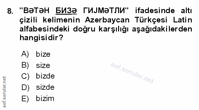 Soru 8