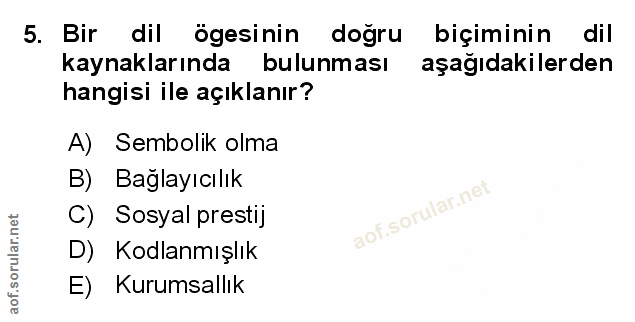 Soru 5