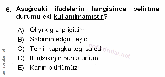 Soru 6