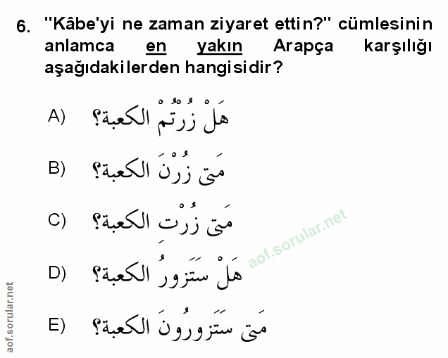 Soru 6