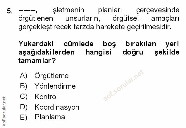Soru 5