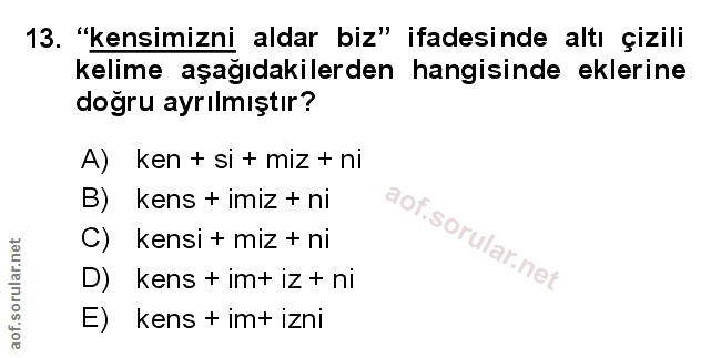 Soru 13