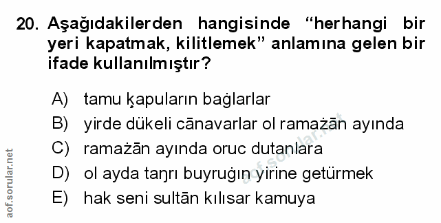 Soru 20