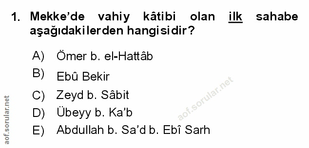 Soru 1