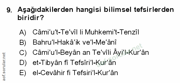 Soru 9
