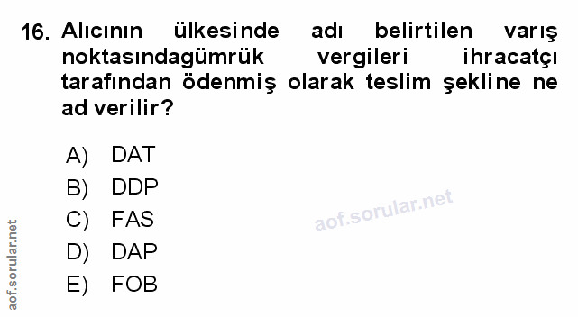 Soru 16