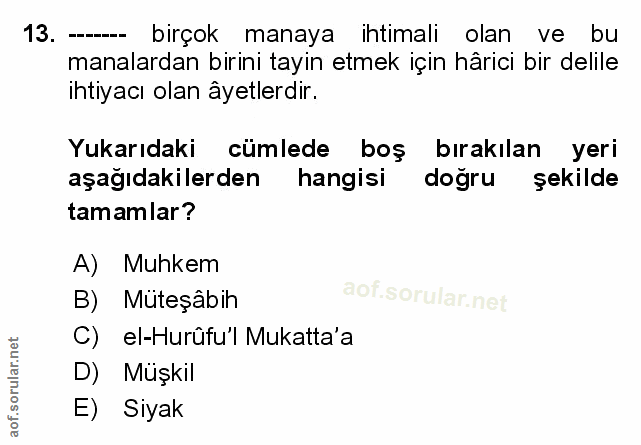 Soru 13