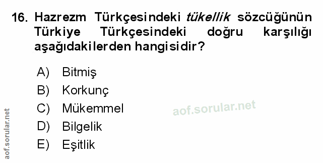Soru 16