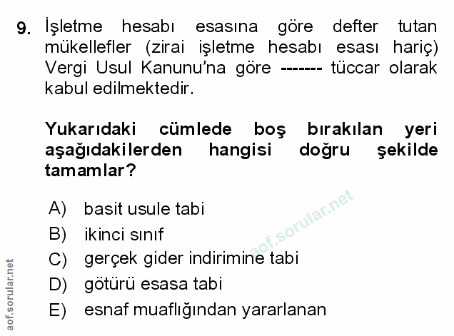 Soru 9