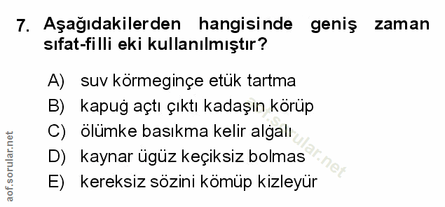 Soru 7