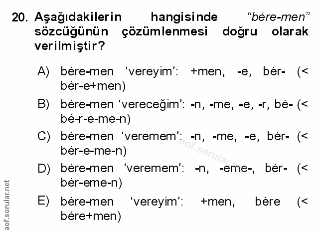 Soru 20