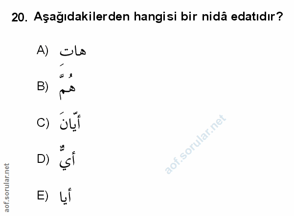 Soru 20