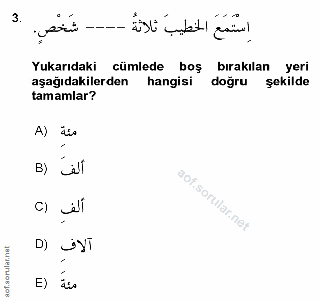 Soru 3