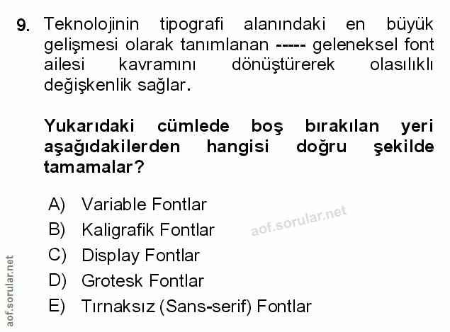 Soru 9