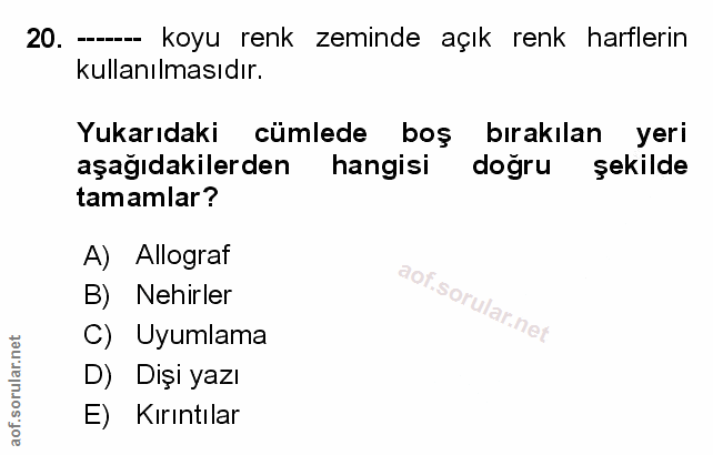 Soru 20