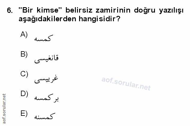 Soru 6