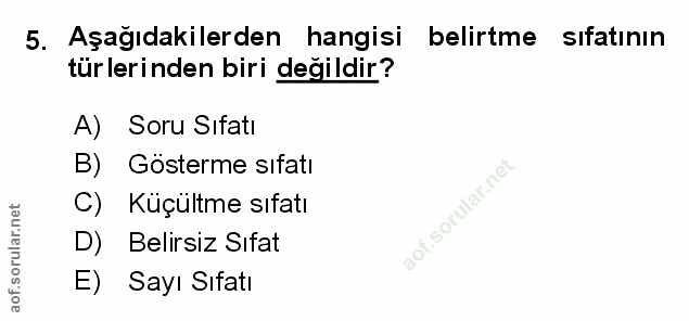 Soru 5