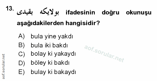 Soru 13