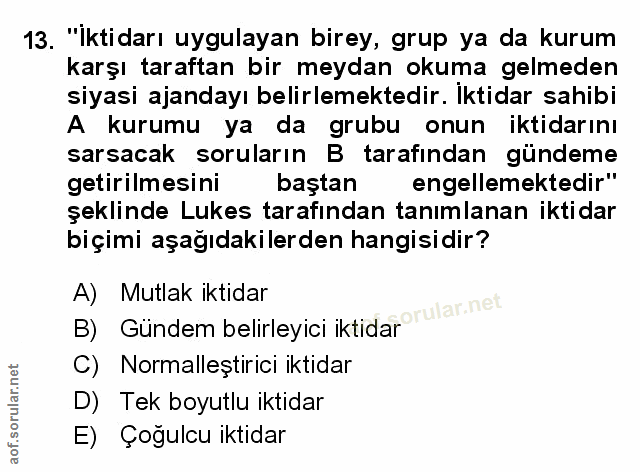 Soru 13