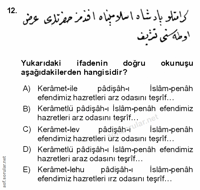 Soru 12