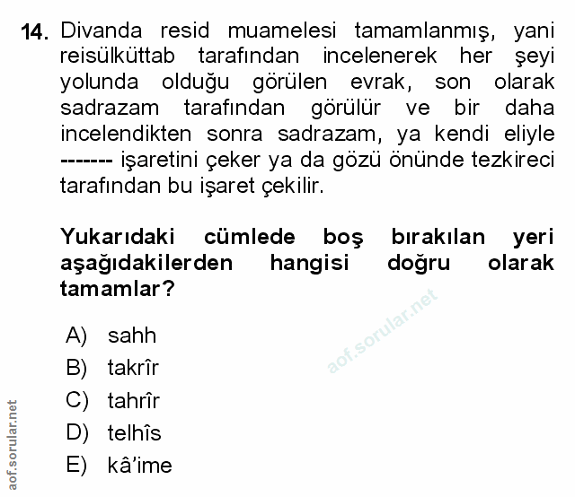 Soru 14