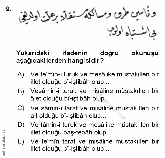 Soru 9