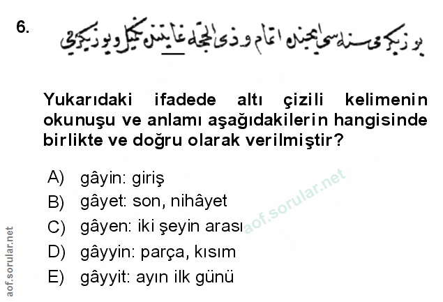 Soru 6