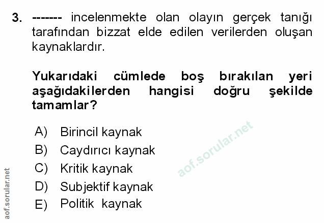 Soru 3