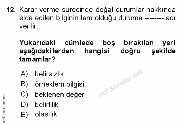 Soru 12