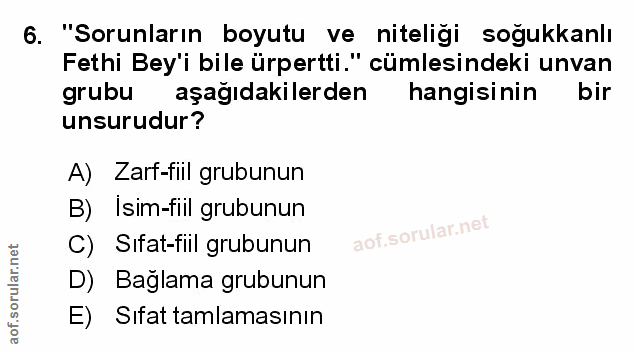 Soru 6