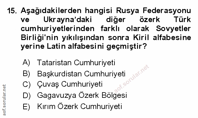 Soru 15