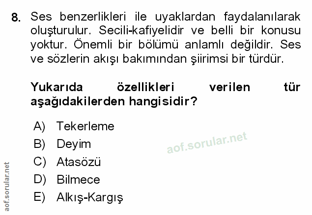 Soru 8