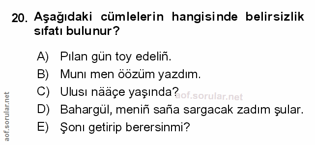 Soru 20