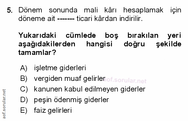 Soru 5