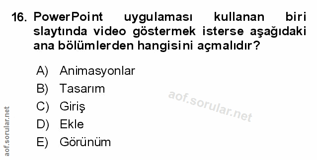 Soru 16