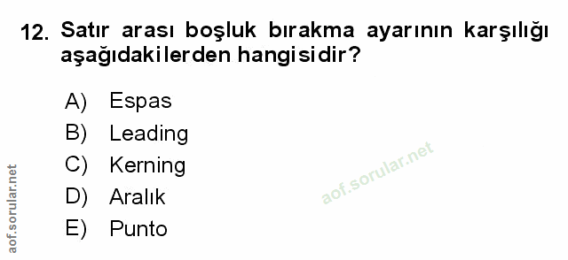 Soru 12