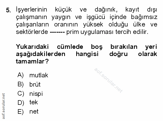 Soru 5