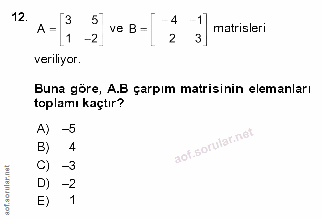 Soru 12