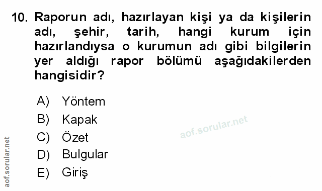Soru 10