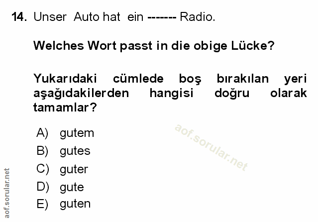 Soru 14
