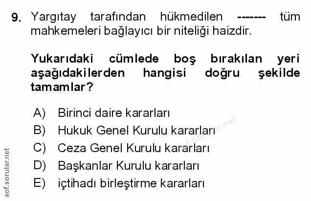 Soru 9