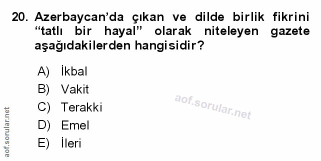 Soru 20